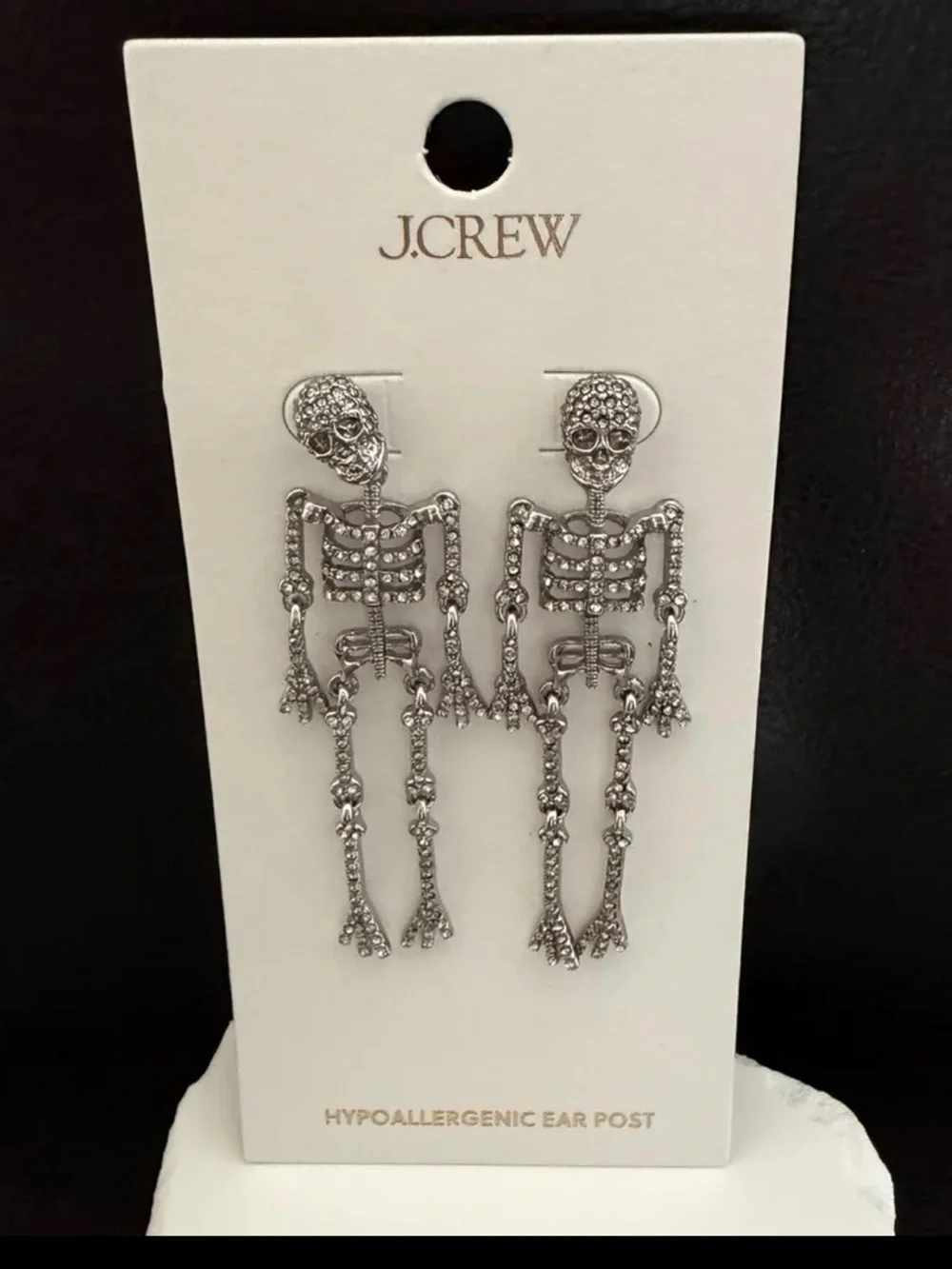 NWT J. Crew Factory Skeleton Statement Earrings